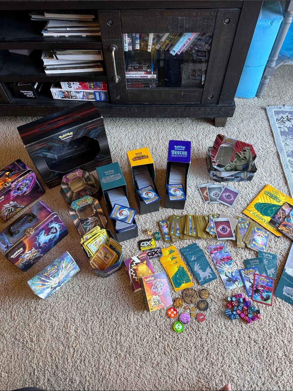 Pokemon Trading Cards Tins Accessories Huge Bundle